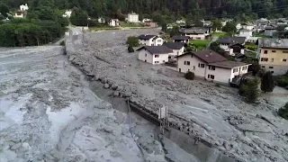 Eight missing after landslide in Switzerland