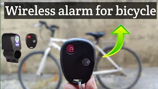 Bicycle Wireless Lock with alarm | product installation and review.