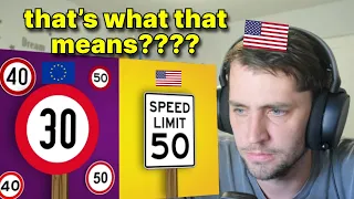 American reacts to Why US Signs Look Different Than The Rest Of The World’s