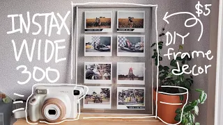 Fujifilm Instax Wide 300 (Toffee) Camera Test with sample photos + easy DIY home decor | KOREA VLOG