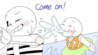 Let’s go for a swim 【 Undertale Comic Dub 】