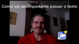 Qual seria o motivo para passar o texto com o companheiro