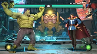 Hulk & Venom vs Doctor Strange & Spider-Man (Hardest AI) - Marvel vs Capcom: Infinite