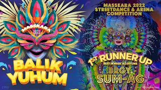 FIRST RUN-UP! BRGY. SUM-AG - Masskara 2022 Streetdance and Arena Competition #BalikYuhum