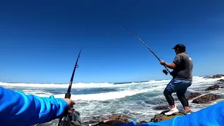 Good day rock fishing in Port Elizabeth - bronze bream and jan bruin