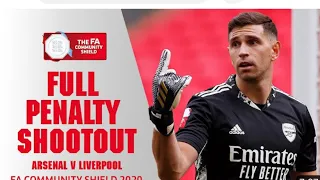 EMILIANO  MARTINEZ / Full Penalty shootout  | Arsenal vs Liverpool | FA Community Shield 2020