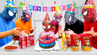 PRO 5 SPIDER-MAN Team || Help Everyone On Kid Spider Birthday ( Funny Live Action ) by Bunny Life