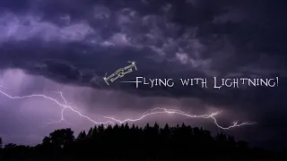 Flying with Lightning - drone in a thunderstorm!