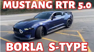 2019 Ford Mustang RTR 5.0 DUAL EXHAUST w/ BORLA S-TYPE CAT-BACK!