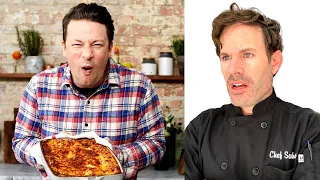 Pro chef ROASTS Jamie Oliver Mac and Cheese