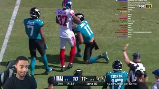 FlightReacts To New York Giants vs. Jacksonville Jaguars | 2022 Week 7 Game Highlights!