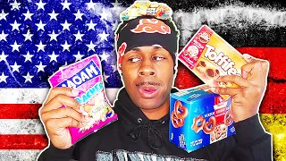 AMERICAN TASTE TESTS VERY ODD GERMAN CANDIES (400K SPECIAL)