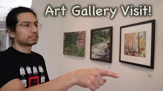 Yupari Artist in a Gallery! | Yellow Barn Instructor Show & Demo