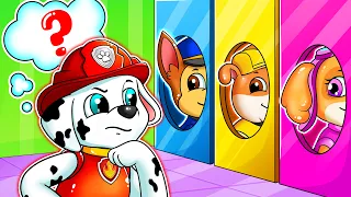 Marshall's Choose Challenge! Where is Skye? - Funny Story - PAW Patrol Ultimate Rescue - Rainbow 3