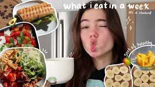 what i eat in a week as a student (realistic) 🍵🥭