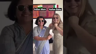 INDIAN MOM and ITALIAN BAHU Viral Dance #shorts