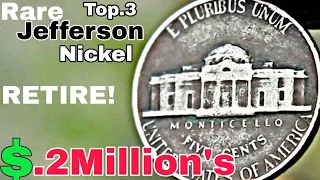 Top 3 Ultra Nickels Rare Jefferson Nickel 5 Cent Coins worth A lot of money! Coins Worth money!