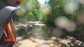 KTM 790 ADV - short ride in the forest...some mud and few drone shots