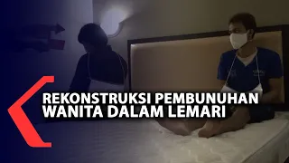 Rekonstruksi Pembunuhan Wanita Dalam Lemari, Pelaku Perankan 14 Adegan