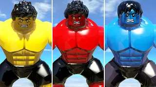The BEST Hulk COLORS Transformations in Lego Marvel Superheroes Game