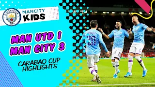 MAN UTD 1-3 MAN CITY | CARABAO CUP HIGHLIGHTS