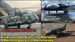 Aviacion del Ejército peruano reincorpora 10 Aeronaves  al servicio ‼️😱✨️