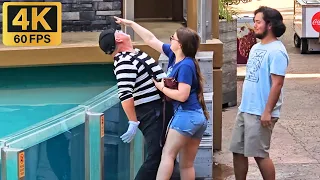 The fun mime Tom from SeaWorld Orlando 😂🤣 Tom the mime #tomthemime #seaworldmime