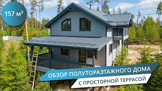 ПОЛУТОРАЭТАЖНЫЙ ДОМ С ТЕРРАСОЙ 20 КВ.М.