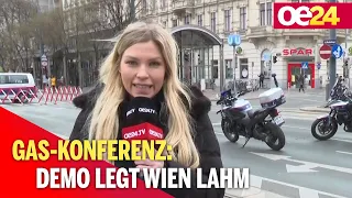 Gas-Konferenz: Demo legt Wien lahm