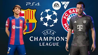 BARCELONA VS BAYERN MUNICH - EA Sports FC 24 PS4 - PlayStation 4 Gameplay