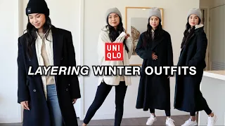 UNIQLO WINTER LOOKBOOK (How to LAYER Cold Winter OUTFITS)