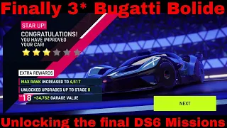 Asphalt 9 - Upgrading the Bugatti Bolide to three stars after completing The East Coast 7 Mission