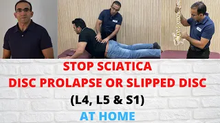 6 Best Exercises For Sciatica Due to Slipped Disc Or Disc Protrusion (L4, L5 & S1) |Urdu|Hindi