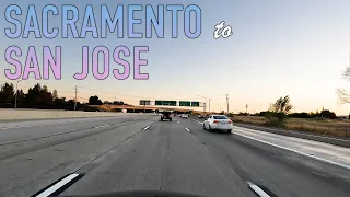 Sacramento to San Jose Drive in 4K