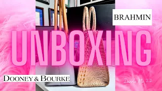 Double Unboxing!!!! Dooney & Bourke and Brahmin🩷