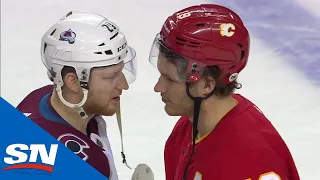 Colorado Avalanche Shake Hands With Calgary Flames After Stunning Upset