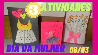 🟡 3 ATIVIDADES DE ARTES PARA O Dia Internacional da Mulher - Educação Infantil