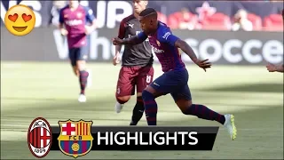 AC Milan Vs Barcelona 1 0 Highlights 4 August 2018