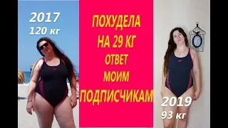 Когда первые результаты похудения Ответ подписчикам Похудела на 29 кг