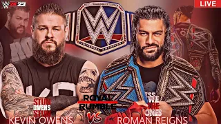 WWE 2k22 - THE TRIBAL CHIEF ROMAN REIGNS VS THE PRIZE FIGHTER KEVIN OWENS RUMBLE 2023 | WRESTLING R