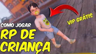 COMO JOGAR COM PERSONAGEM INFANTIL CRIANÇA NO GTA RP