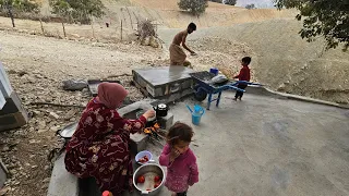 Baking Local Nomadic Bread: Daily Life of Nomads Along with Making a Place for a Water Tank 🌾