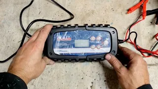 Repairing a Sealey battery charger that won't power on.