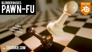 Simple Blender Animation: Matrix-style "Kung Fu" Chess Fight (2022)