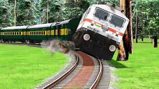 LIVE TRAIN ACCIDENT – HIGH SPEED GARIBRATH EXPRESS OVERSPEEDING ON TURN | Train Simulator 2022