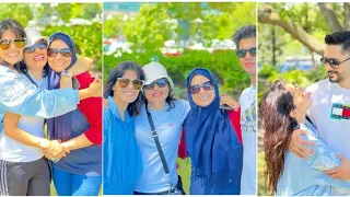 Ayeza Khan and Danish Taimoor enjoying with family and kids | ayeza khan new pictures from Canada