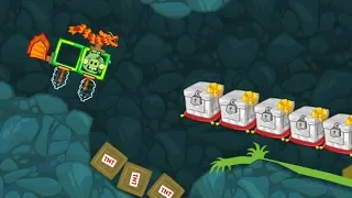 Bad Piggies - ZOMBIE PIG HIT THE MARBLE CRATE ON DRAGON PLANE!!