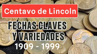 Centavo de Lincoln Fechas Claves y Variedades! #coin #centavos #cent #numismatics