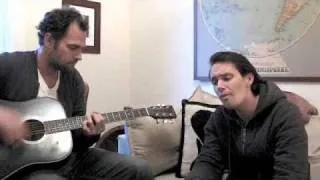 Milosh practicing with Paul