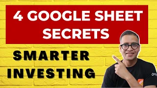 4 Google Sheet SECRETs For INVESTING || Investment Growth 2023 || Track Investments In Google Sheets